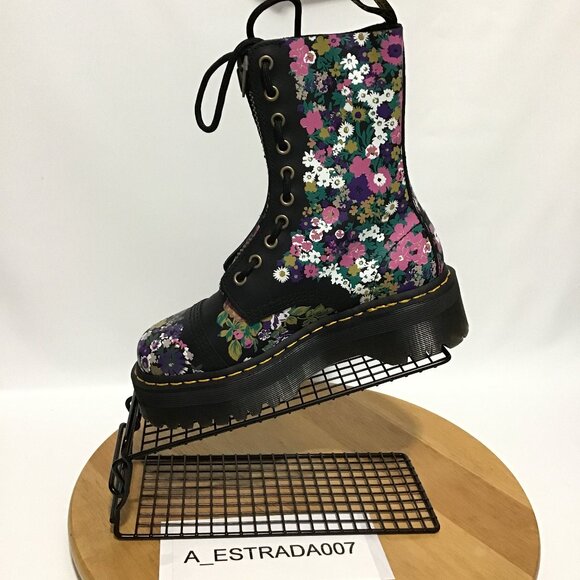 Dr. Martens Women's Sinclair Hi Platform Floral Leather Size US 7 Lace Up & Zip - Picture 1 of 16